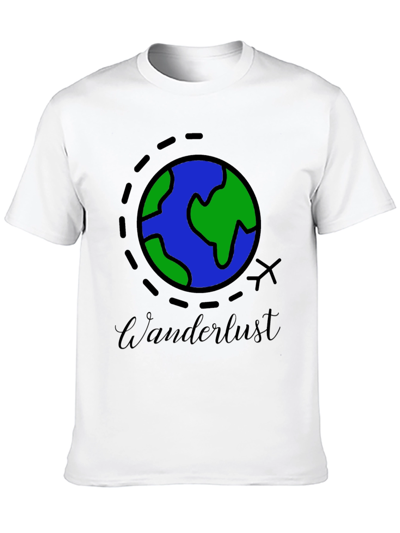 Wanderlust World Traveler Black T-Shirt