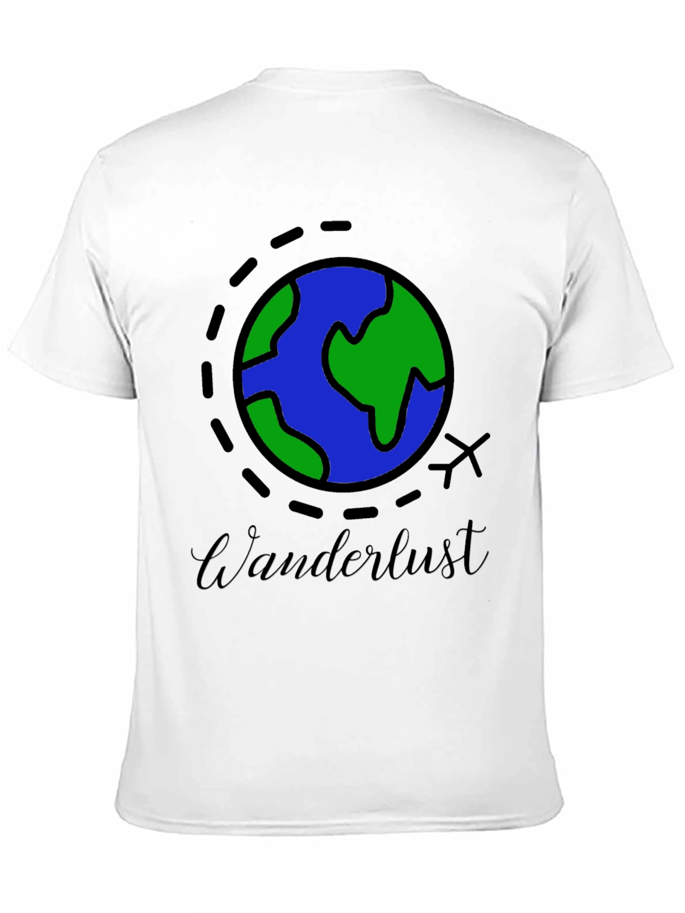Wanderlust World Traveler Black T-Shirt