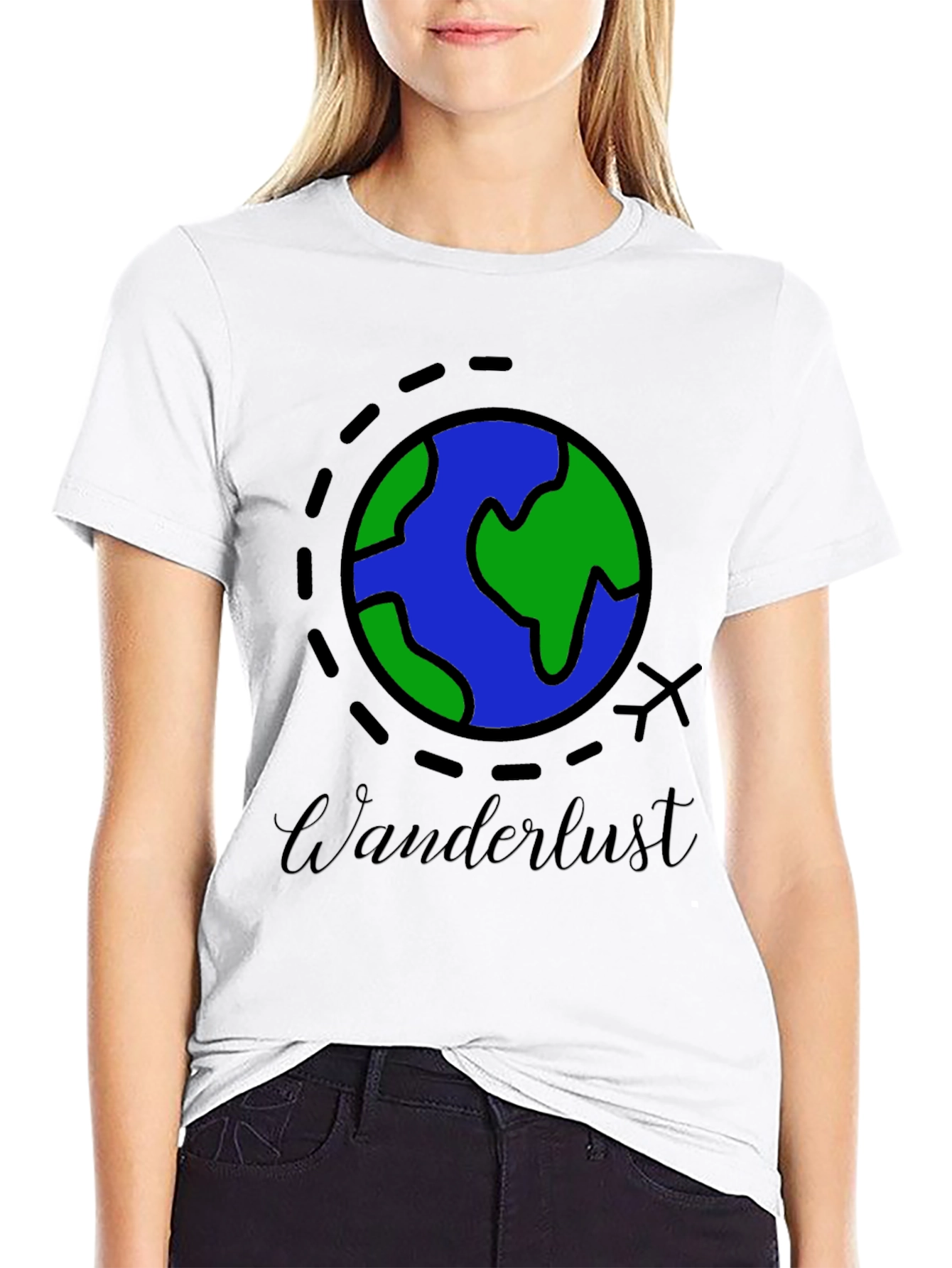 Wanderlust World Traveler Black T-Shirt
