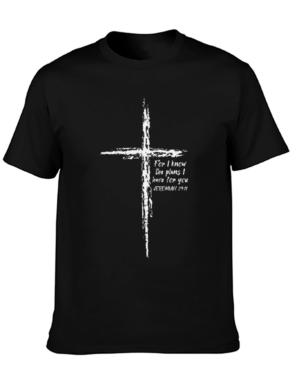 Faith-Inspired Cross Graphic Tee - Jeremiah 29:11