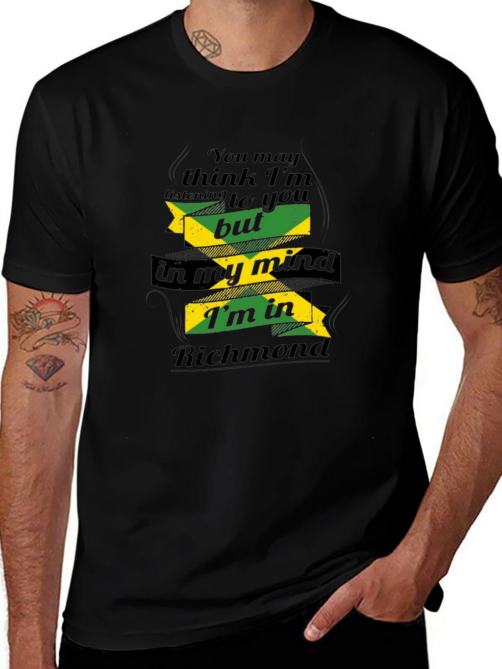 Richmond Mind T-Shirt - Jamaica Flag Design