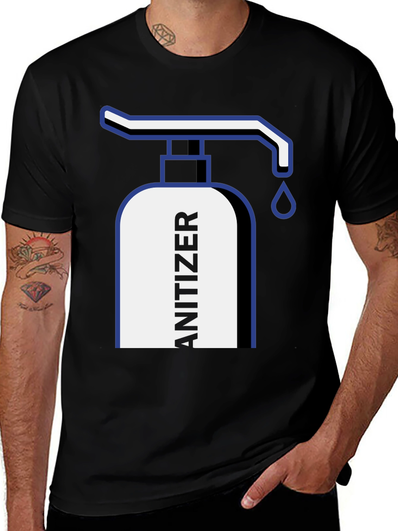 Sanitizer Graphic Tee - Stay Safe & Stylish