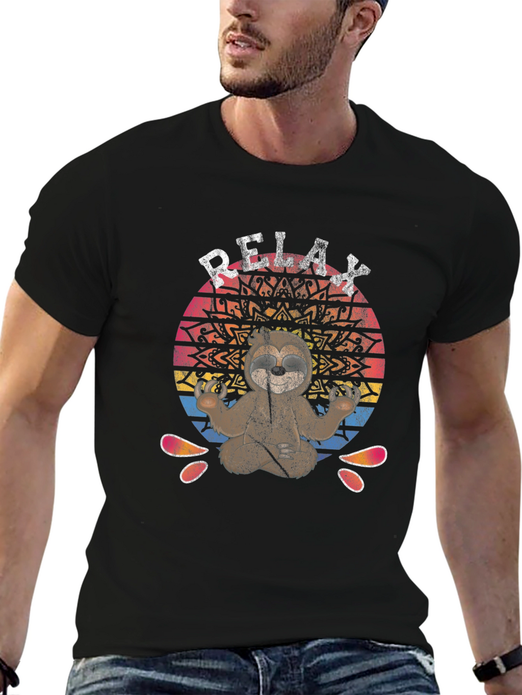 Relax Sloth T-Shirt - Yoga & Meditation