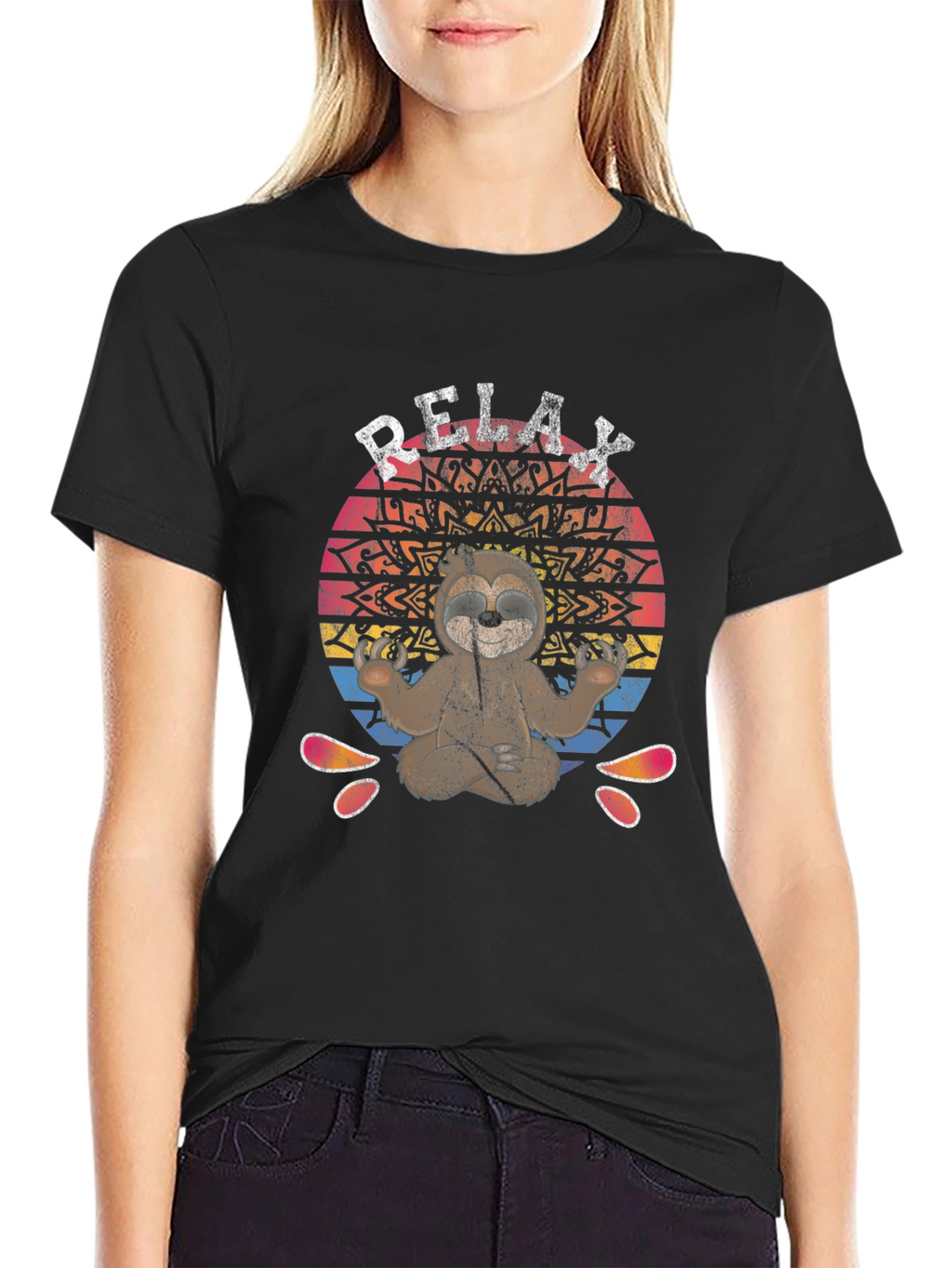 Relax Sloth T-Shirt - Yoga & Meditation