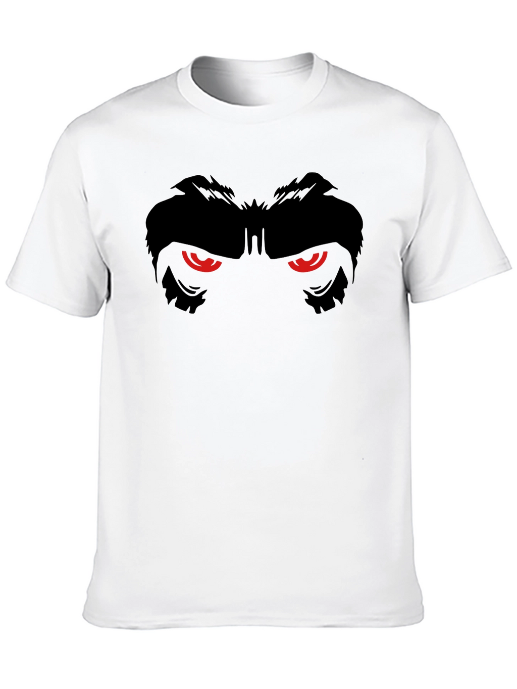 Mens Black T-Shirt with Gorilla Eyes Graphic