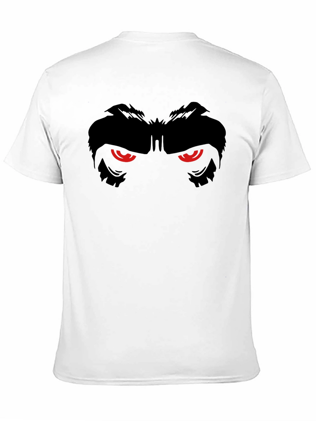 Mens Black T-Shirt with Gorilla Eyes Graphic
