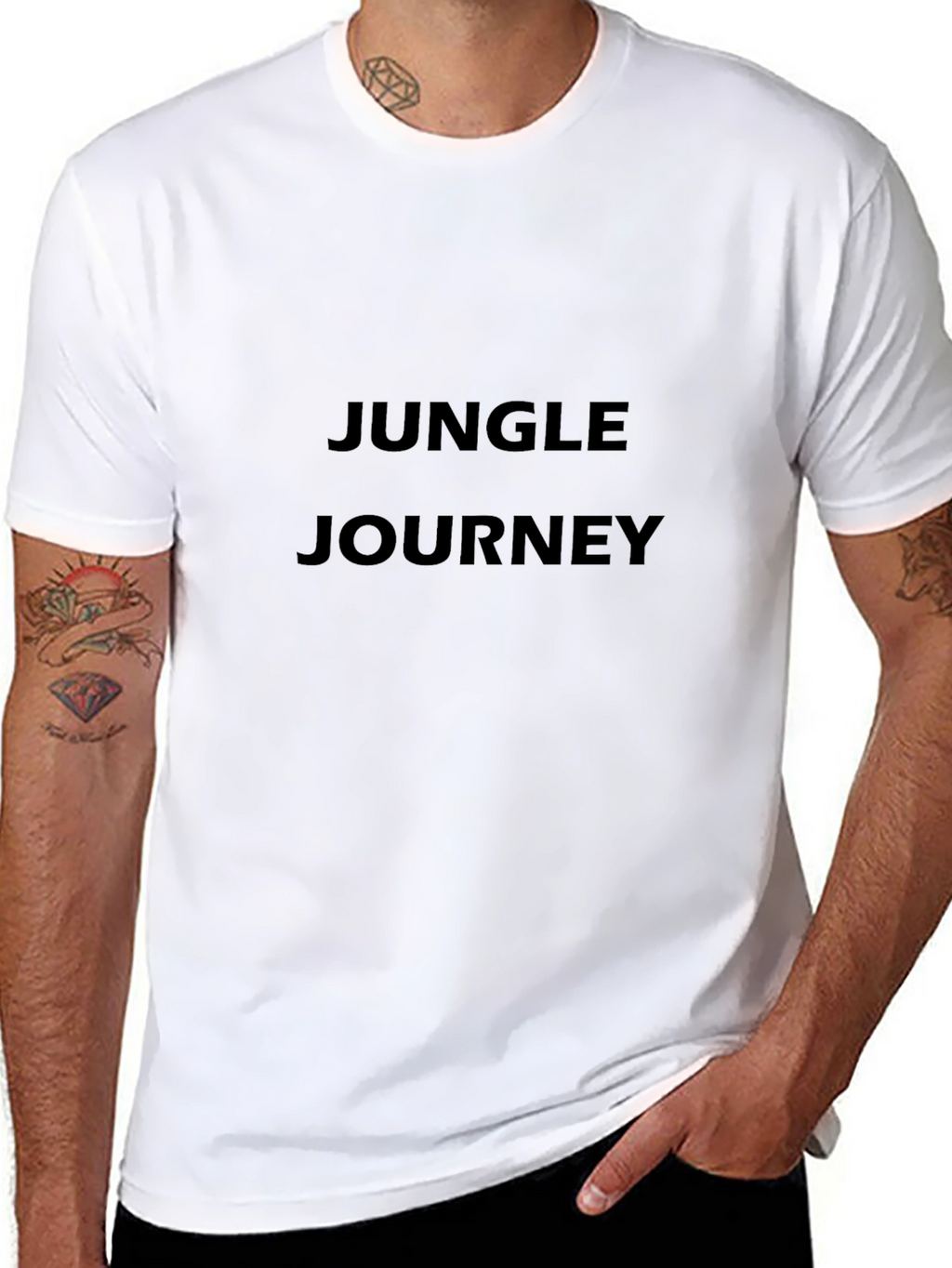 Jungle Journey Black T-Shirt - Casual Comfort