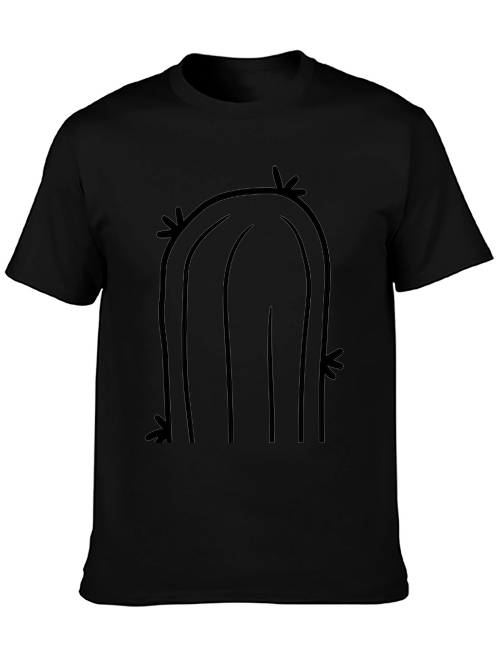 Cactus Graphic Tee - Black