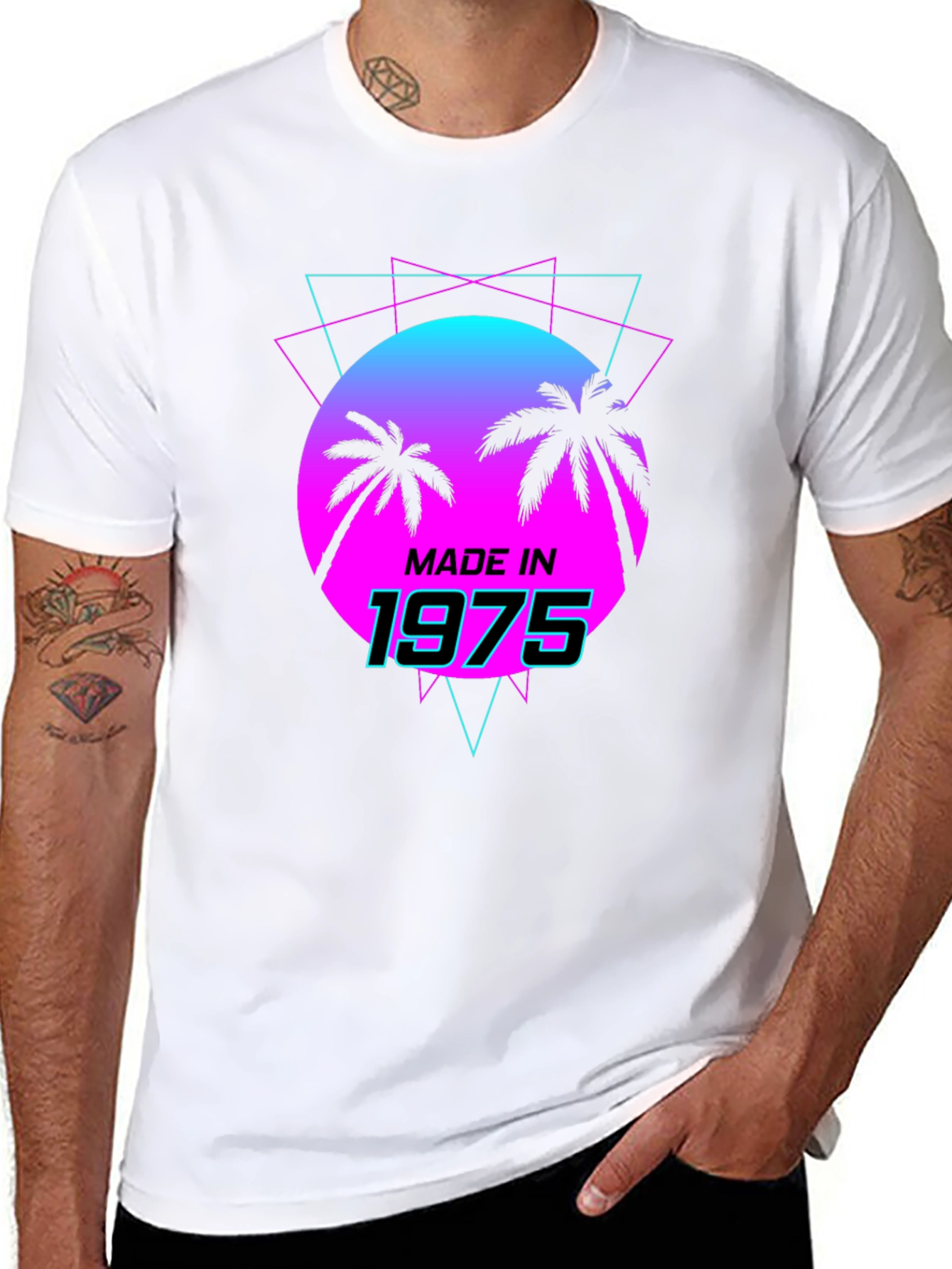 Retro Made in 1975 Graphic T-Shirt