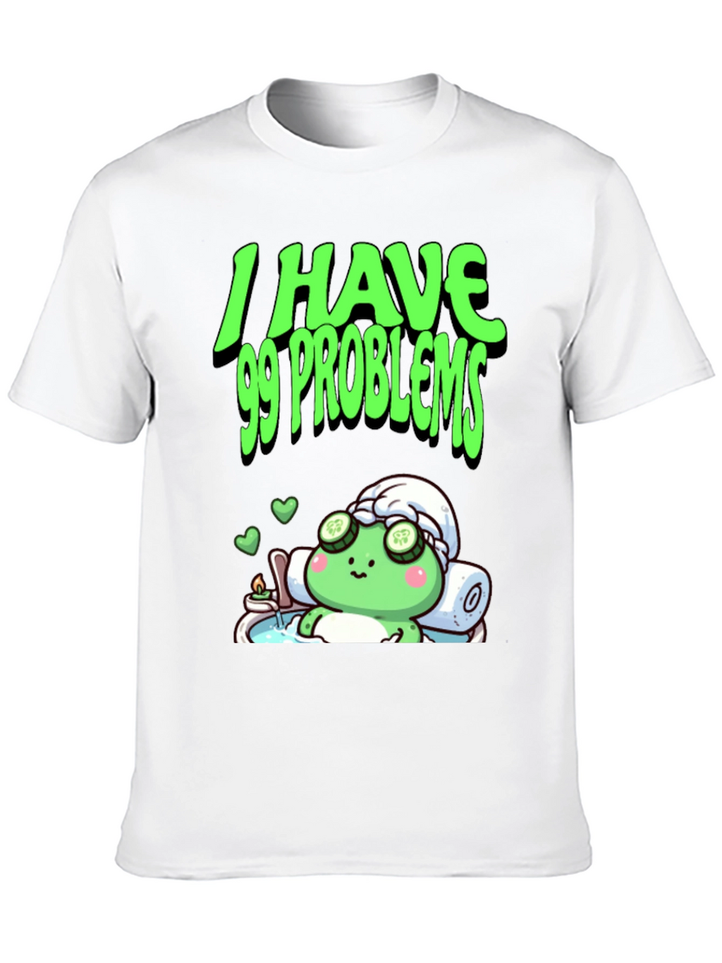 99 Problems Relaxing Frog Graphic Tee