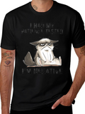 Grumpy Cat Patience Tested Black T-Shirt