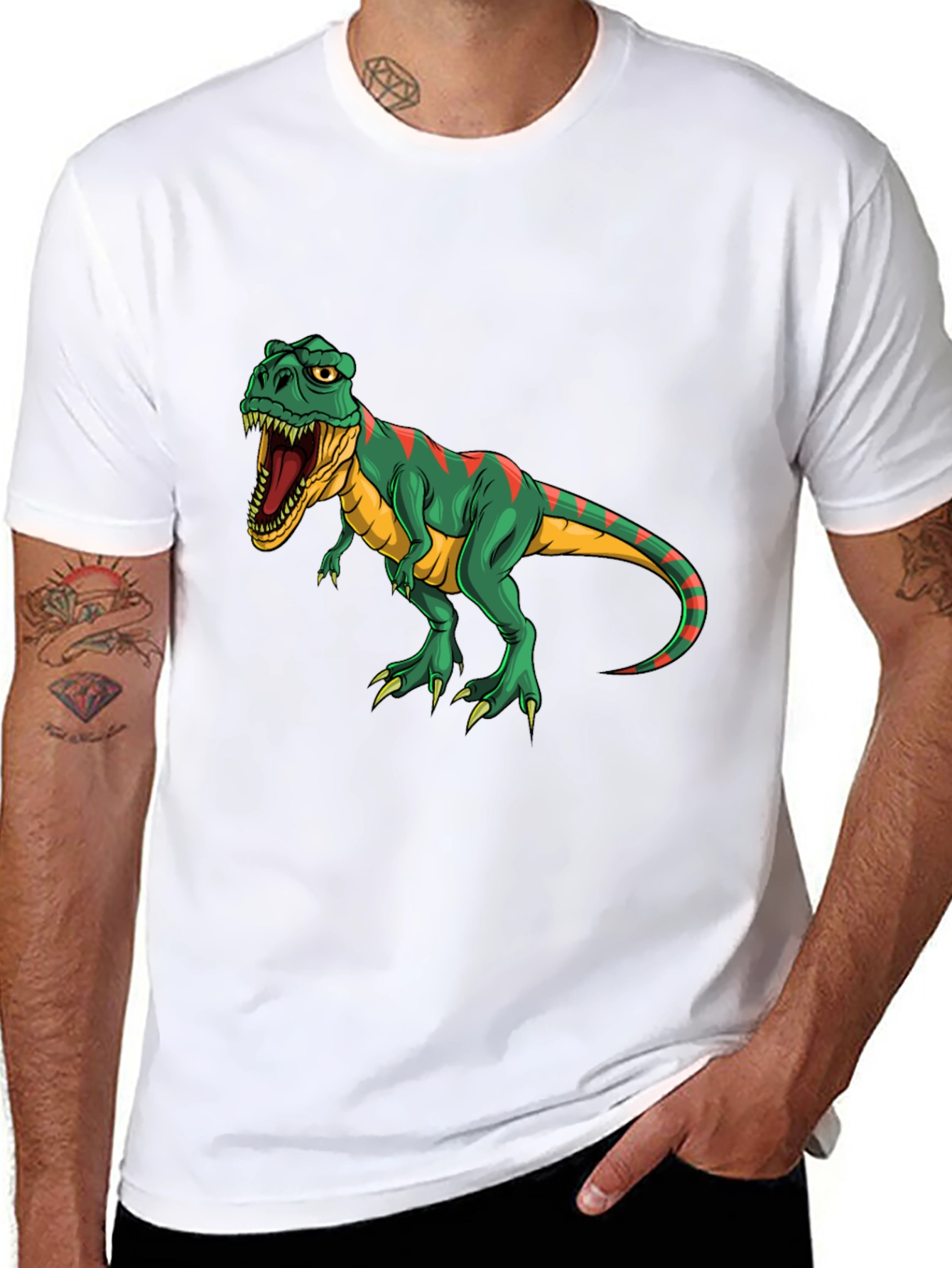 Dinosaur Graphic Tee - Black