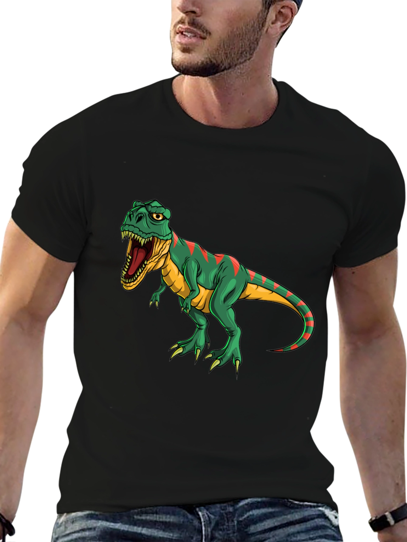 Dinosaur Graphic Tee - Black