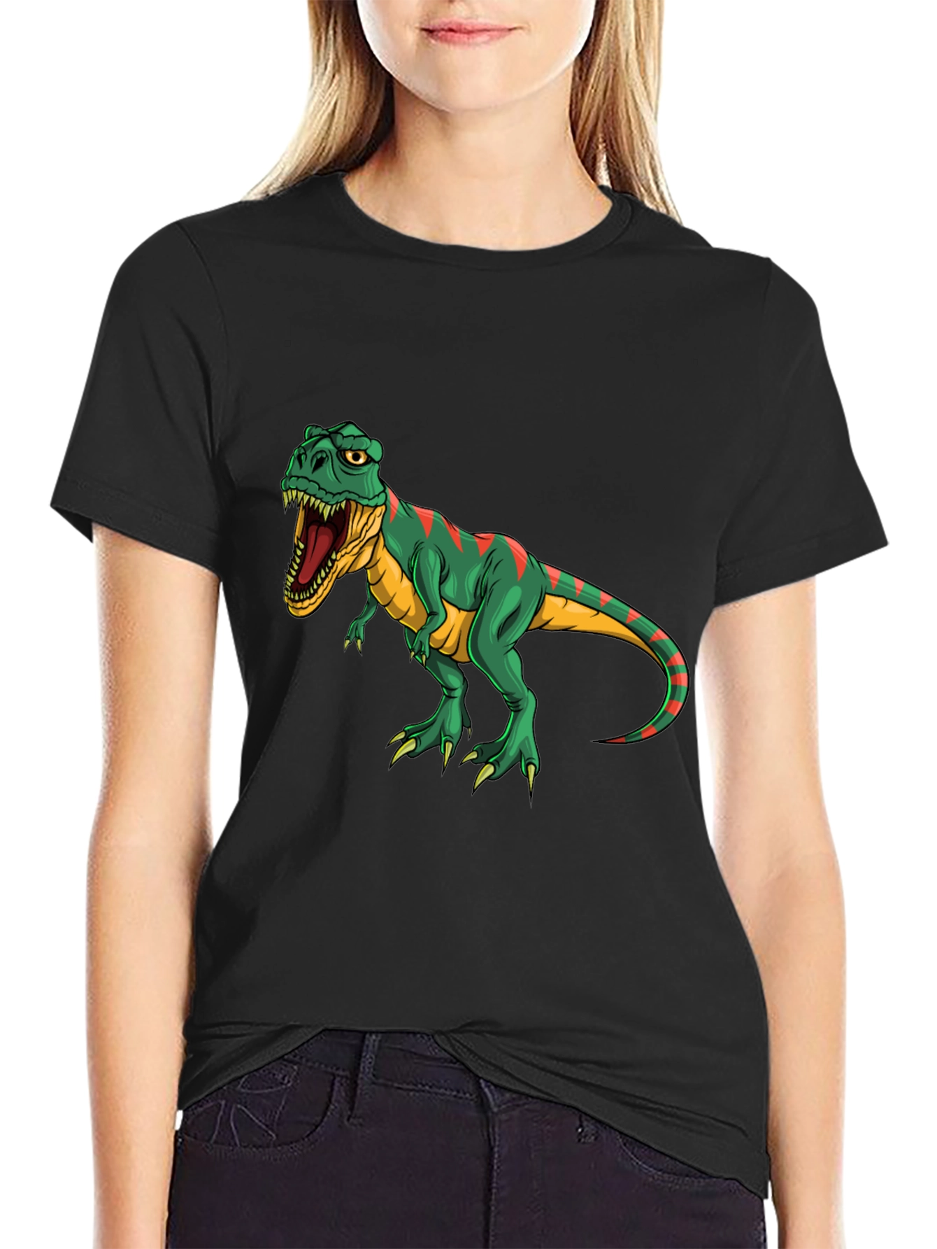 Dinosaur Graphic Tee - Black