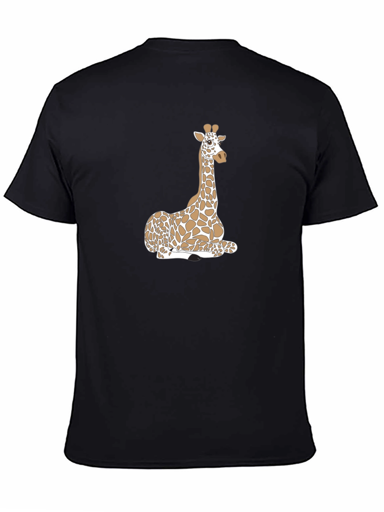 Giraffe Graphic Black T-Shirt