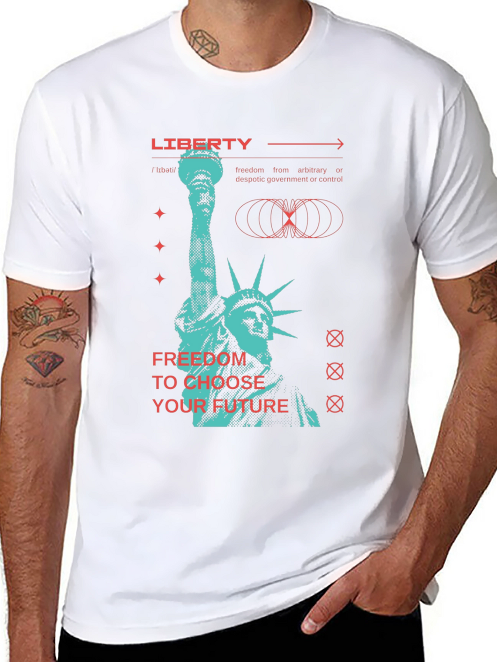 Liberty Graphic T-Shirt - Choose Your Future