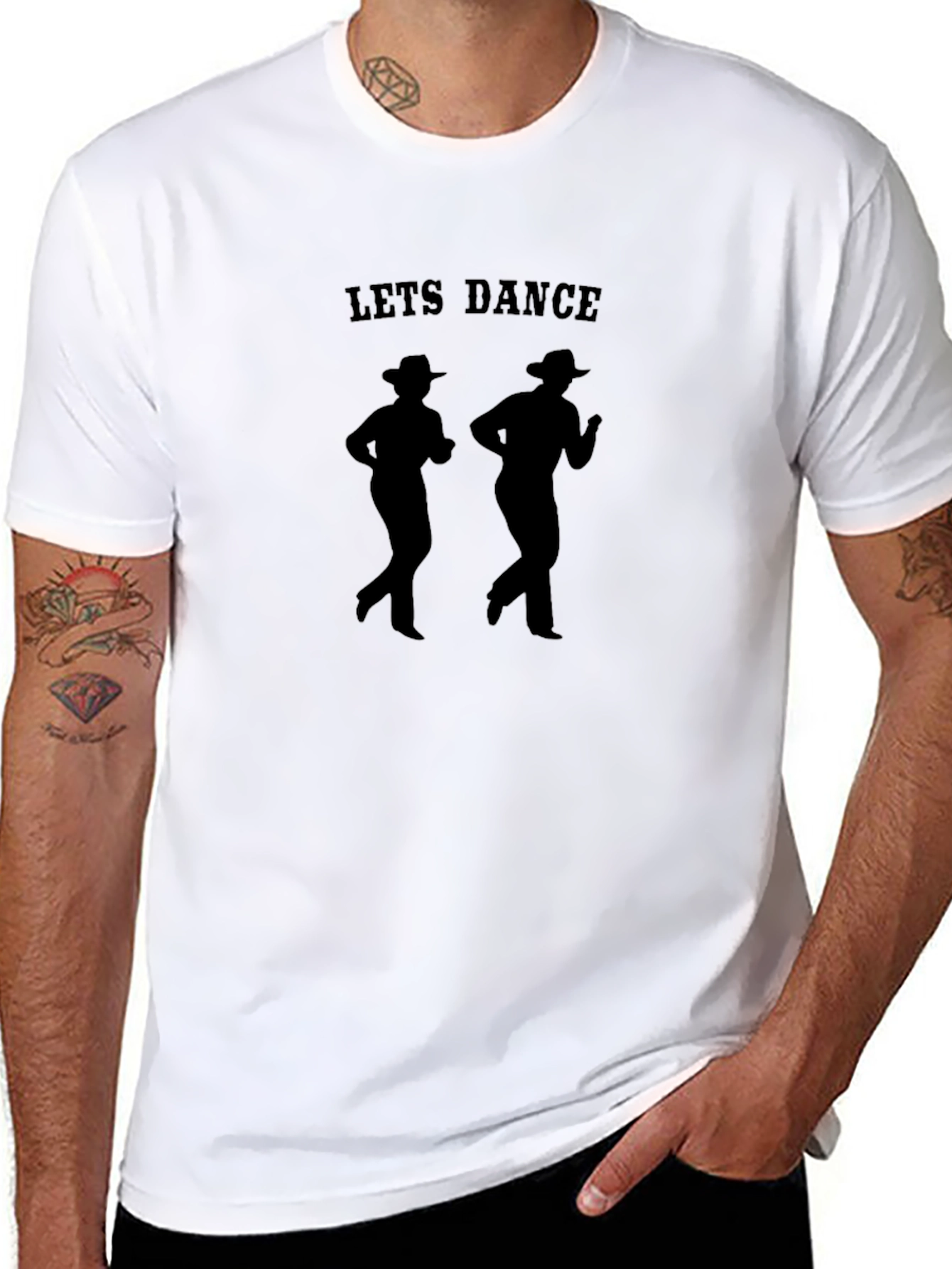 Lets Dance Graphic Tee - Black