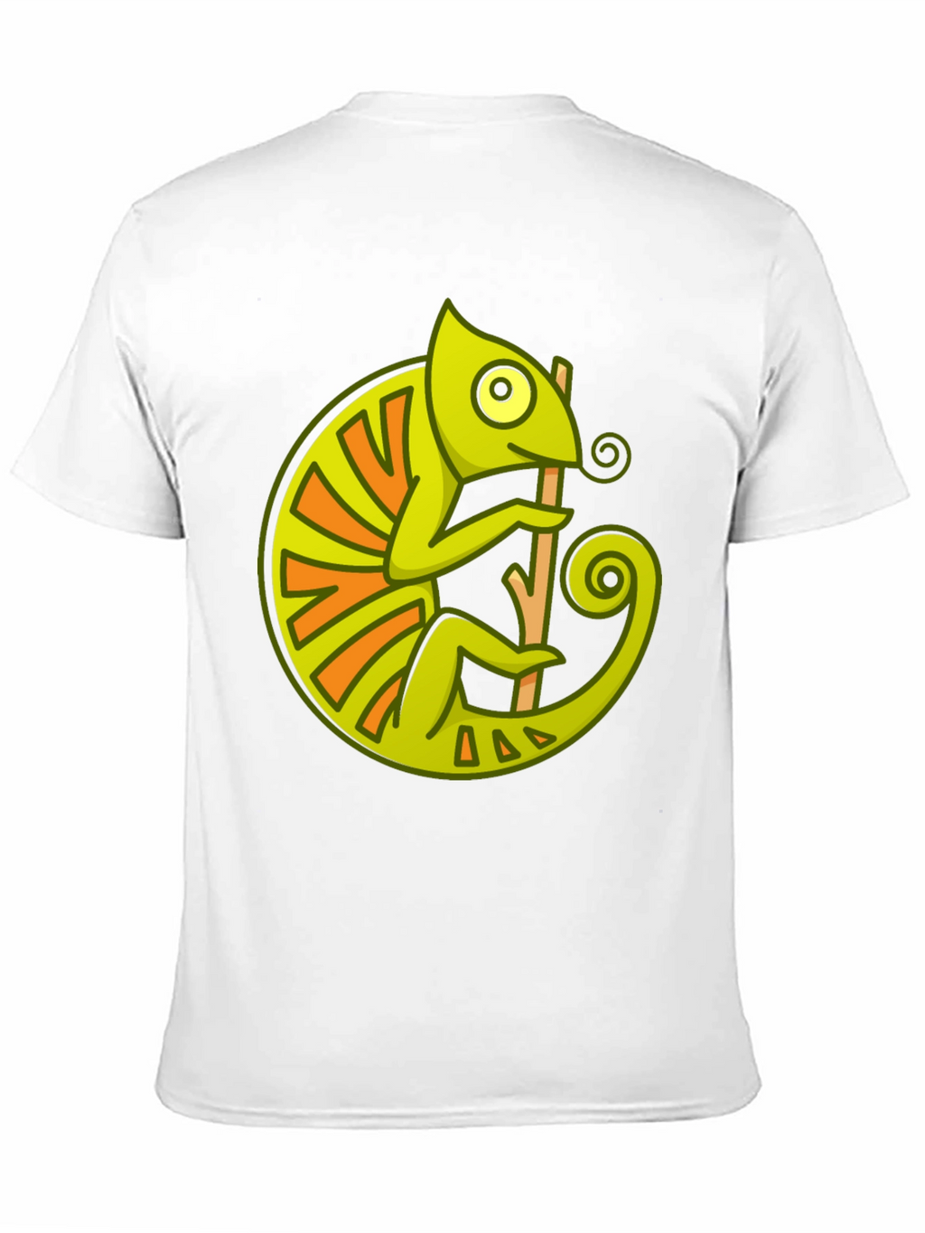 Chameleon Graphic Print Black T-Shirt