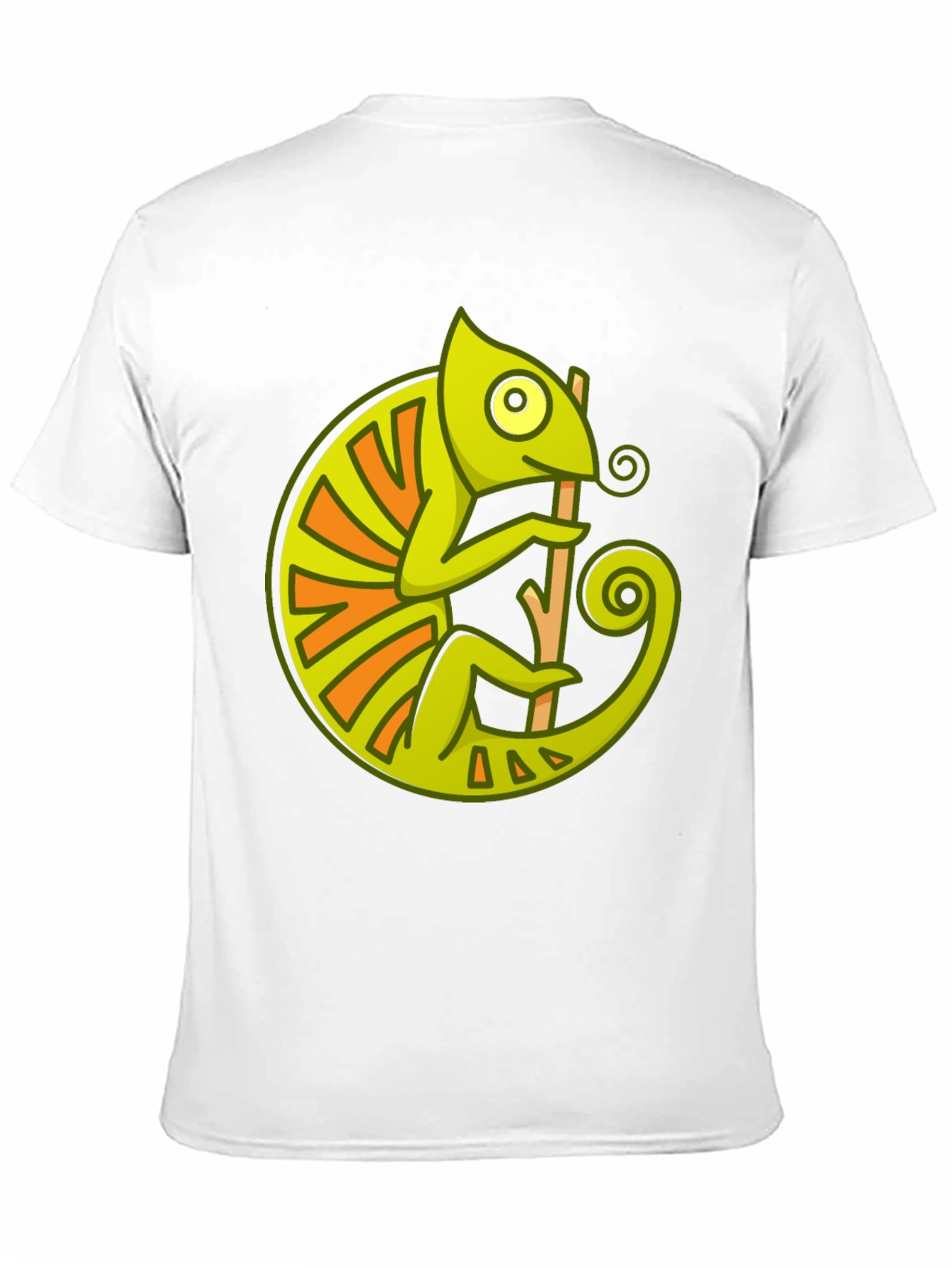 Chameleon Graphic Print Black T-Shirt