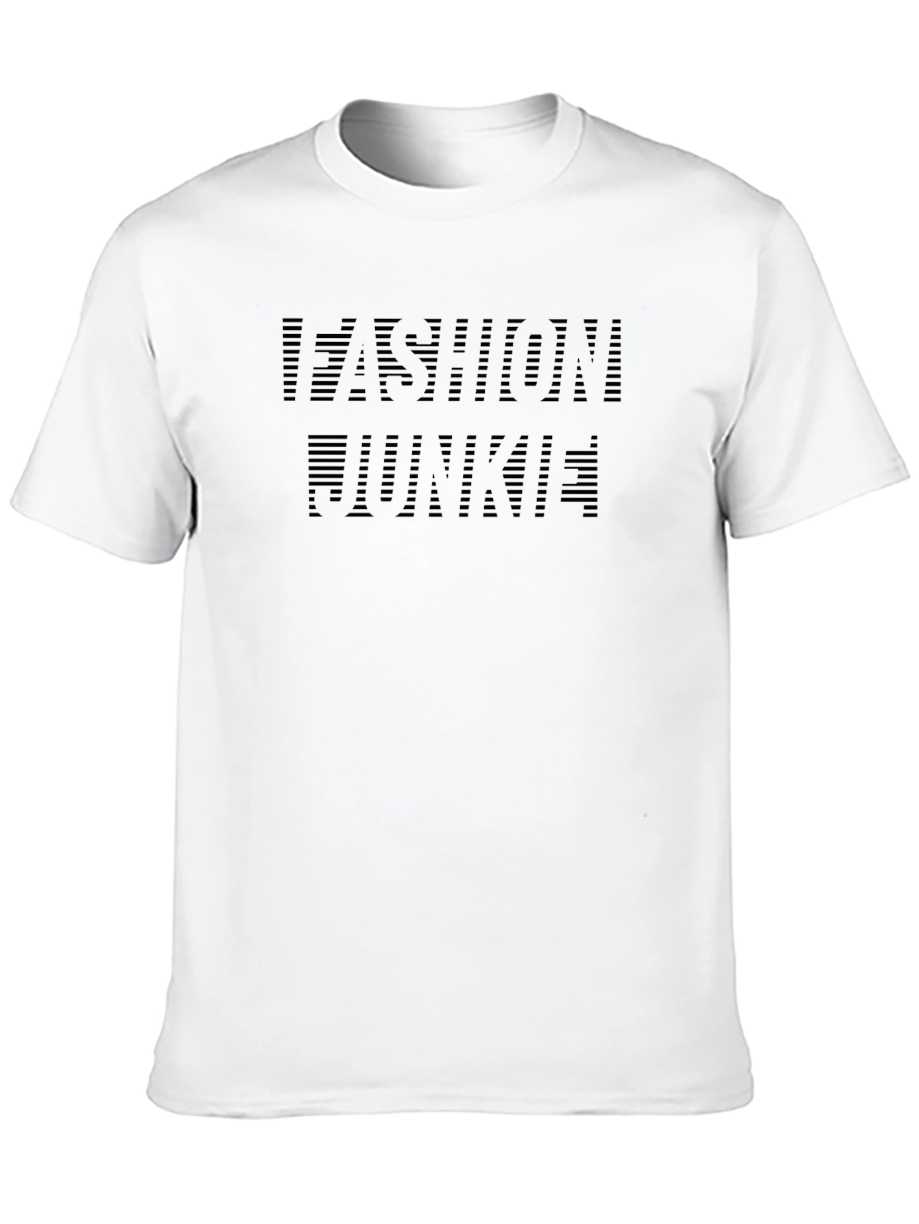 Fashion Junkie Graphic Tee - Black Stylish Shirt