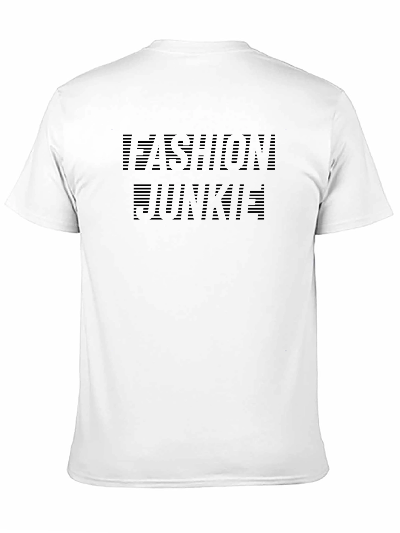 Fashion Junkie Graphic Tee - Black Stylish Shirt