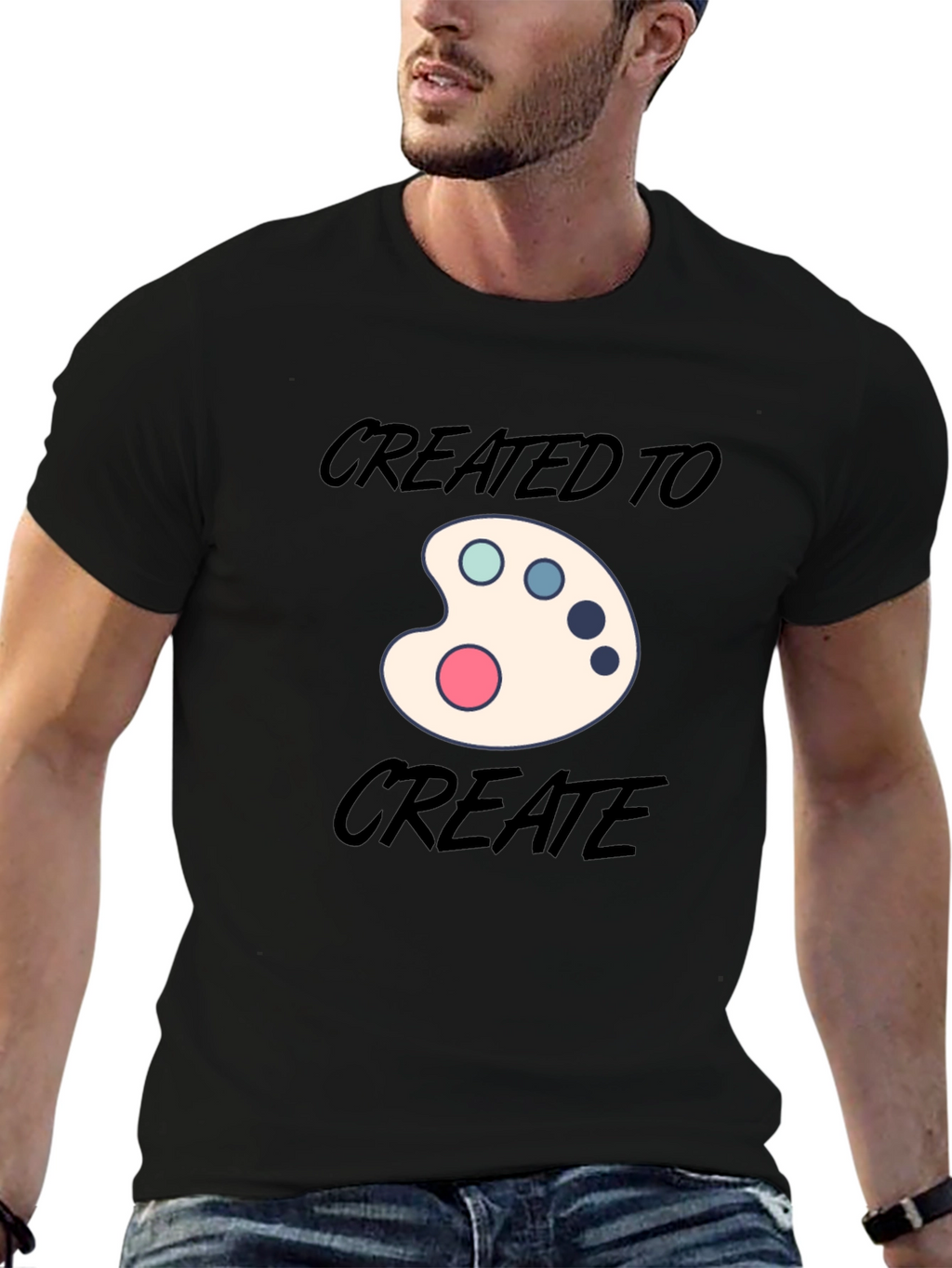 Art Palette Graphic T-Shirt - Created to Create
