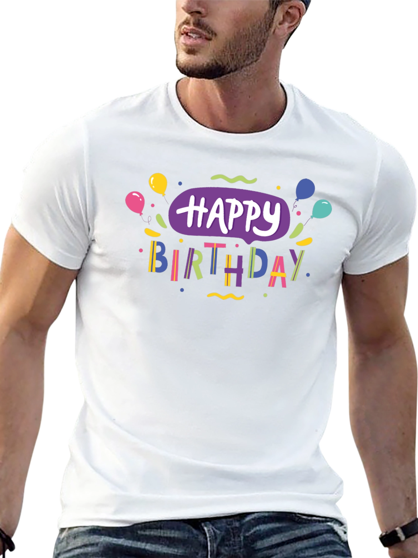 Happy Birthday Black T-Shirt