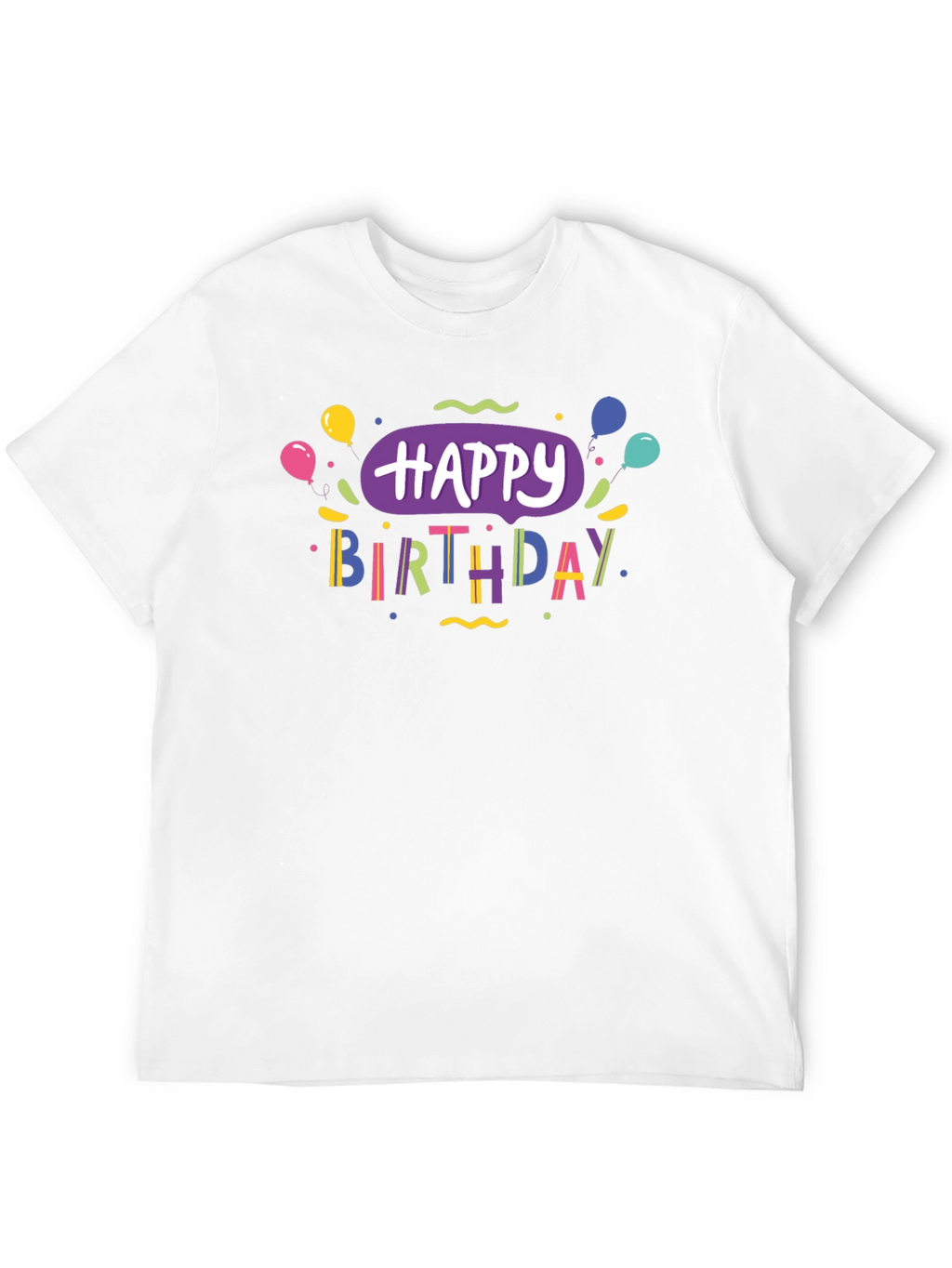 Happy Birthday Black T-Shirt