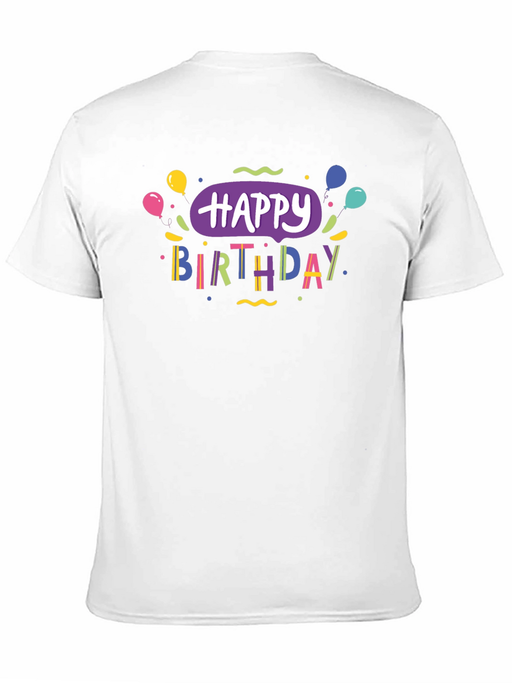 Happy Birthday Black T-Shirt