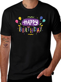 Happy Birthday Black T-Shirt