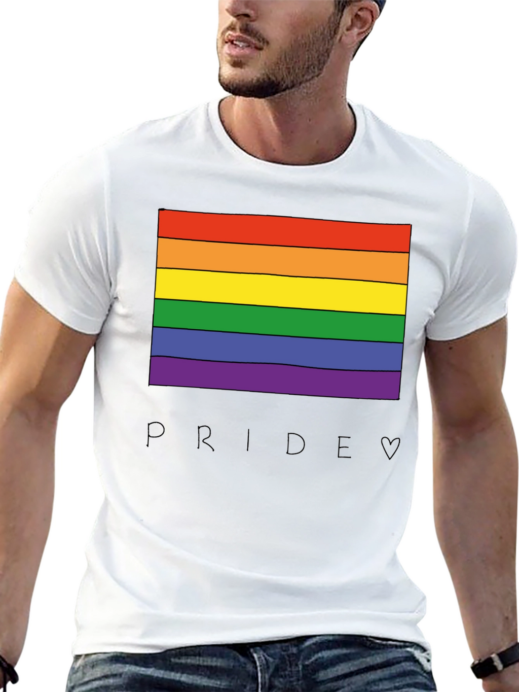 Pride Rainbow Graphic T-Shirt - LGBTQ+ Equality