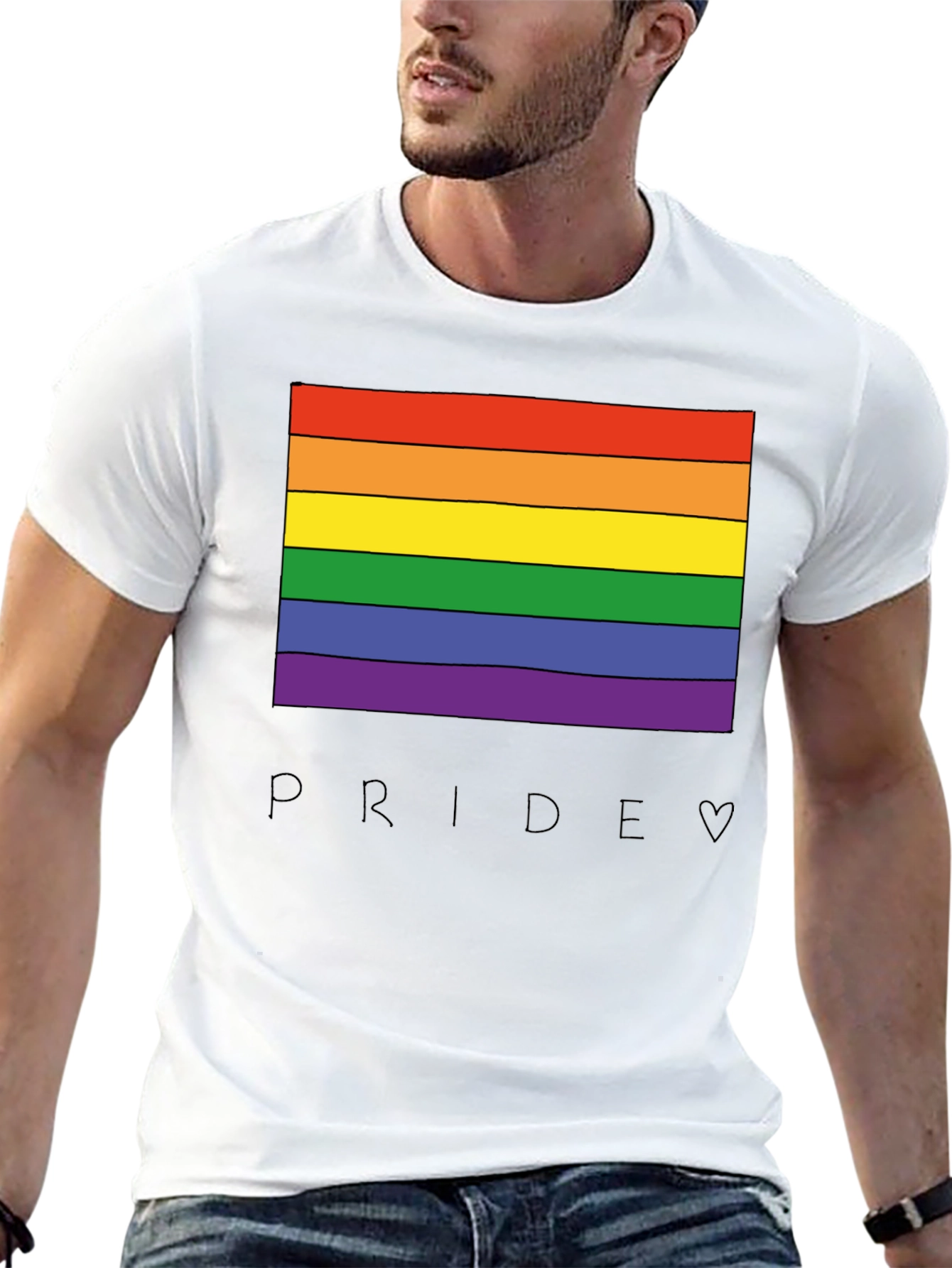 Pride Rainbow Graphic T-Shirt - LGBTQ+ Equality