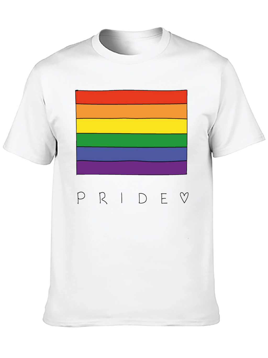 Pride Rainbow Graphic T-Shirt - LGBTQ+ Equality