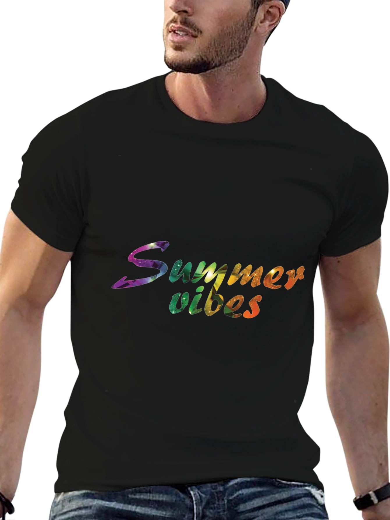 Summer Vibes Graphic Print T-Shirt