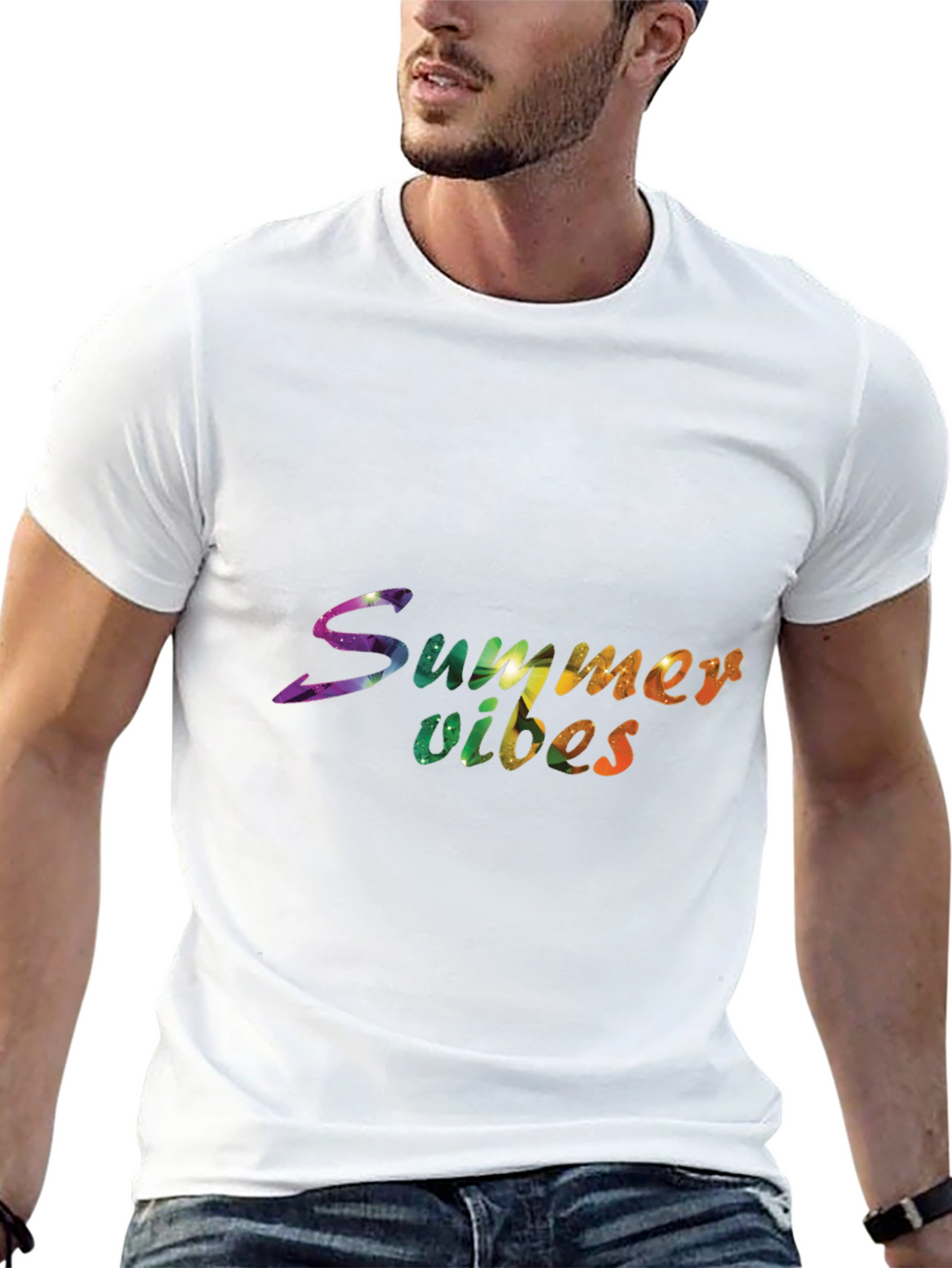 Summer Vibes Graphic Print T-Shirt