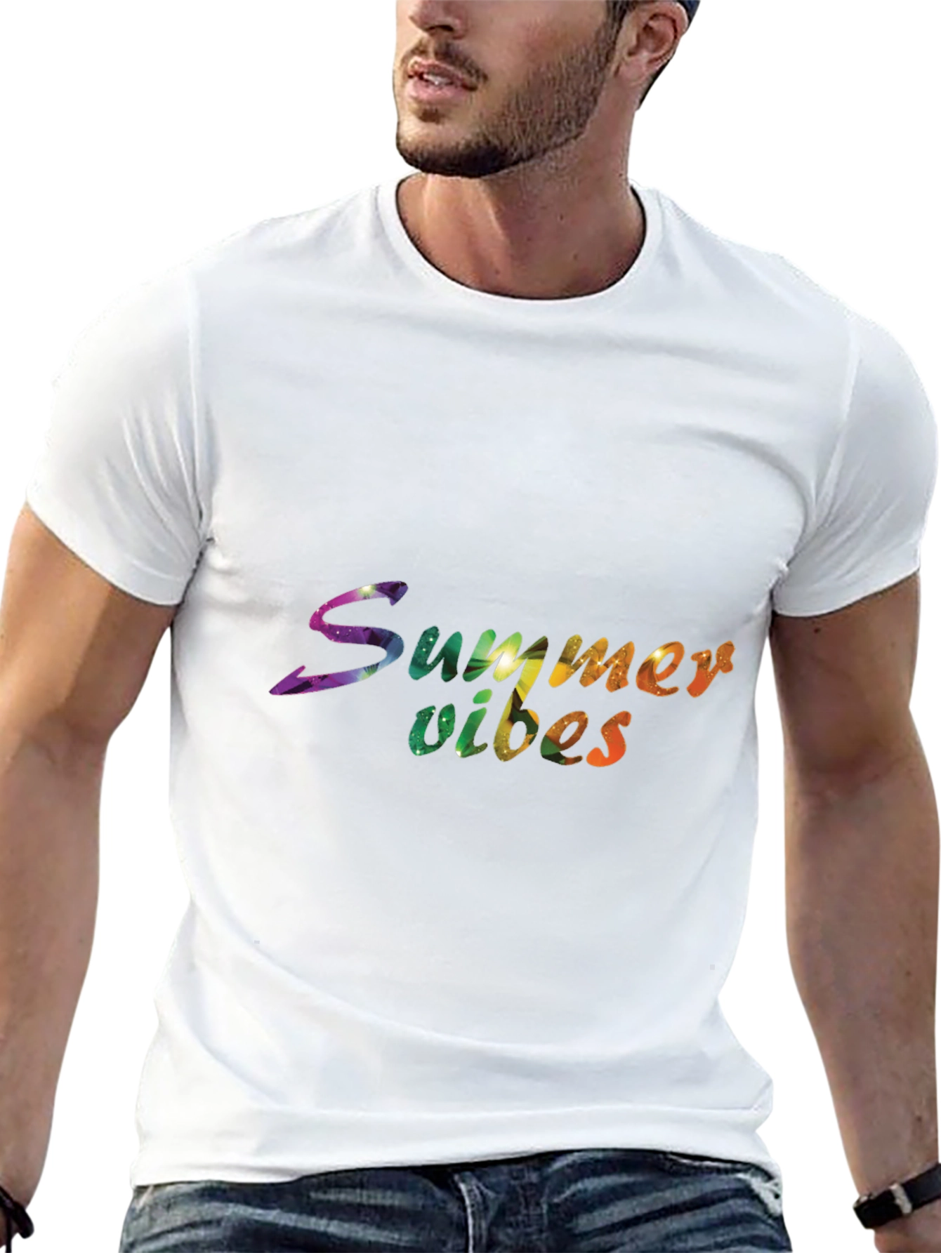 Summer Vibes Graphic Print T-Shirt