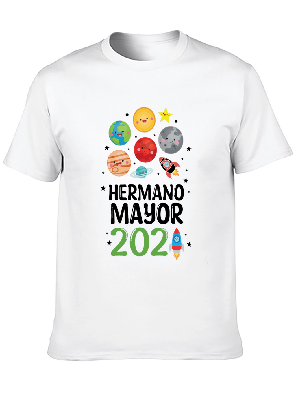Brother 2024 Space Theme Kids T-Shirt