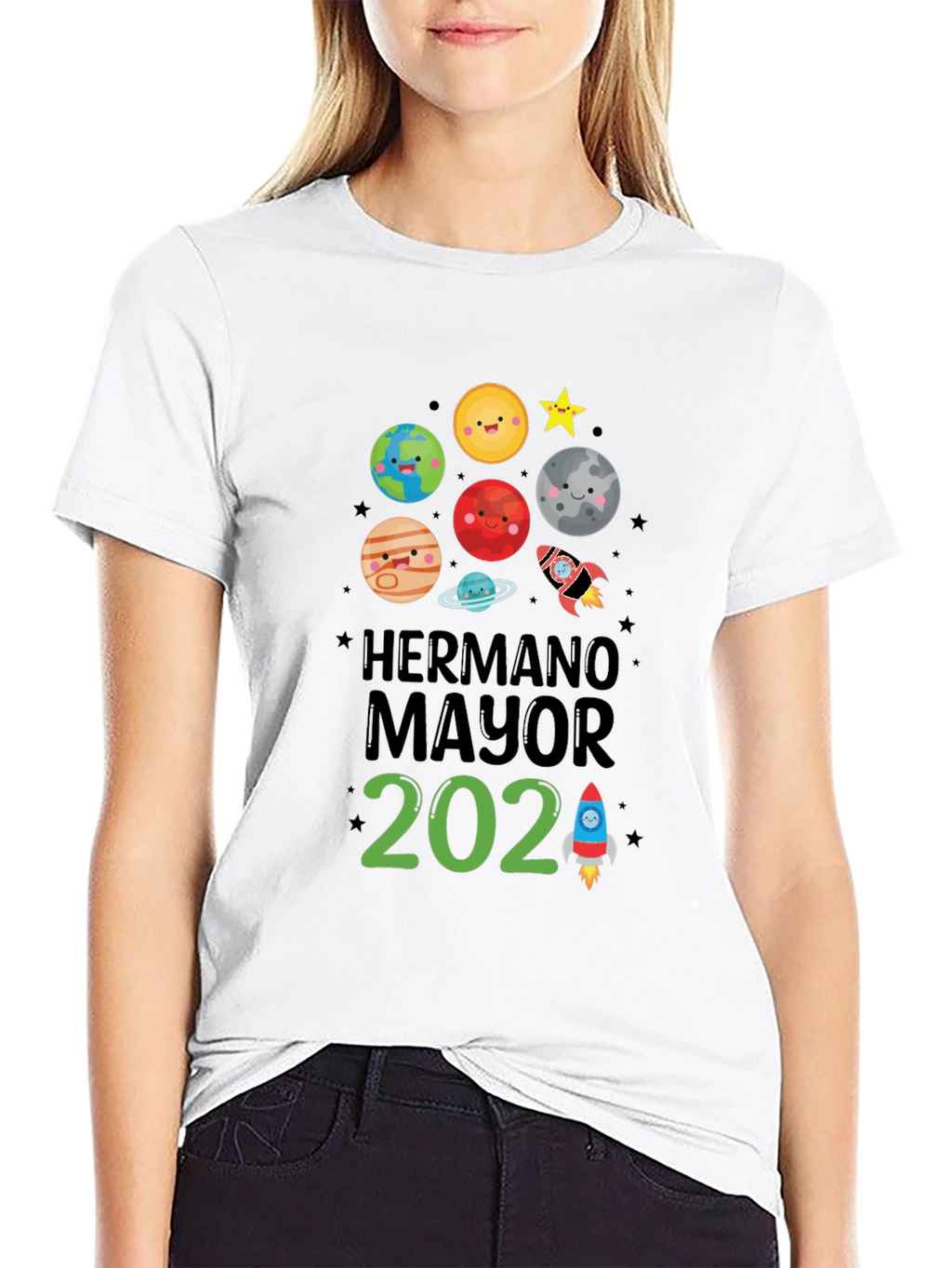 Brother 2024 Space Theme Kids T-Shirt