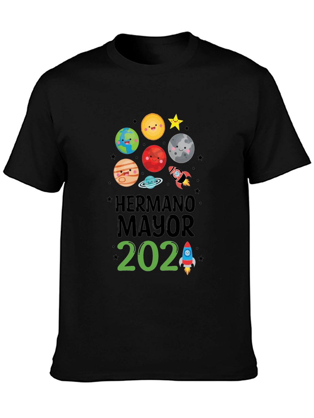 Brother 2024 Space Theme Kids T-Shirt