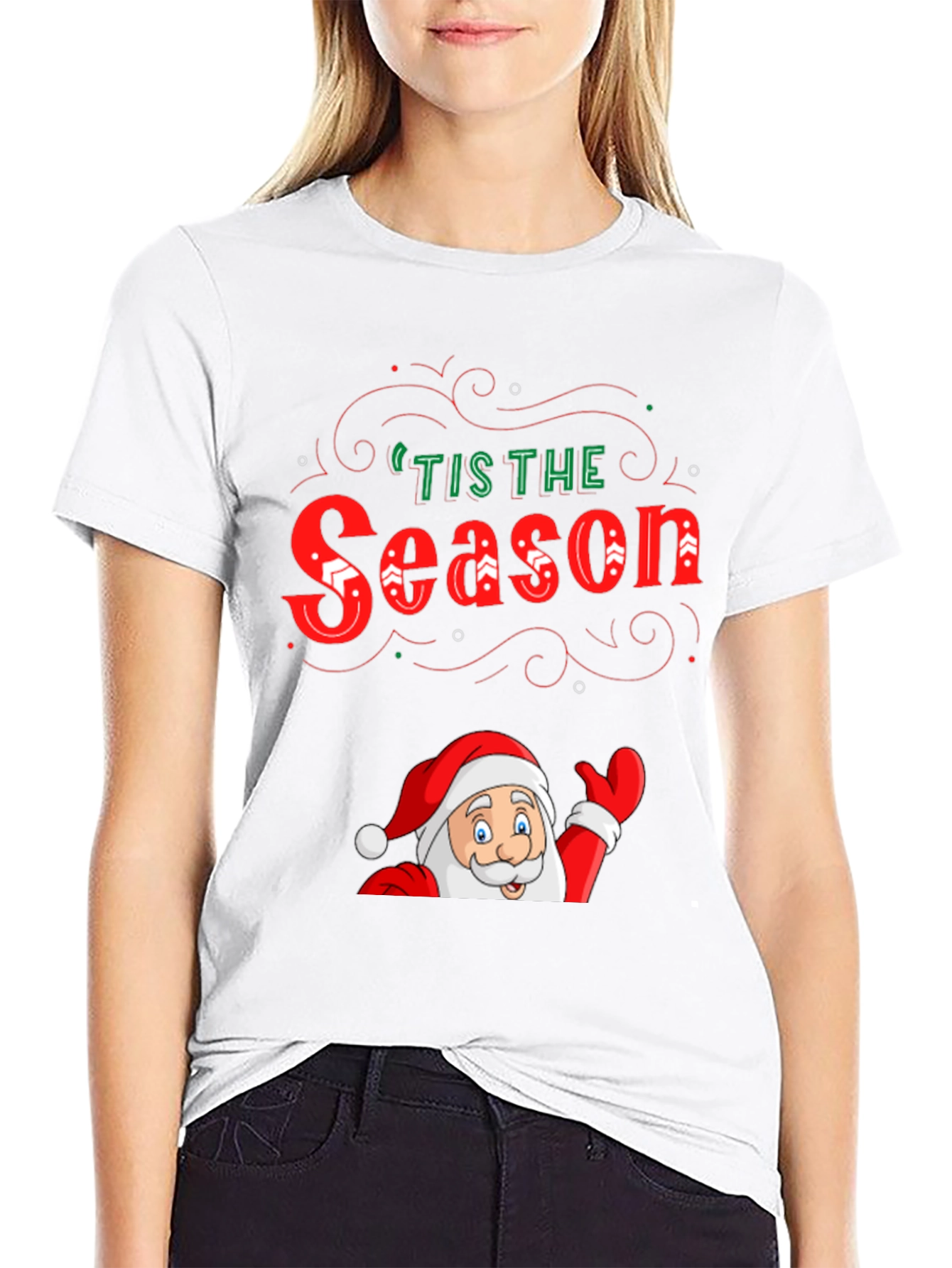 Tis the Season Santa Graphic Tee