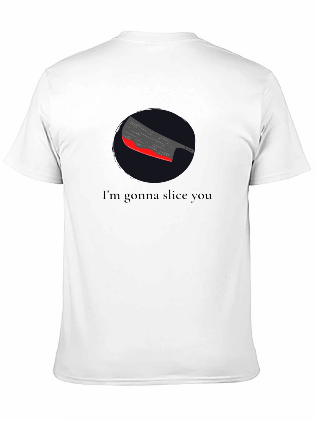 Sarcastic Slice You Graphic Tee - Black T-Shirt