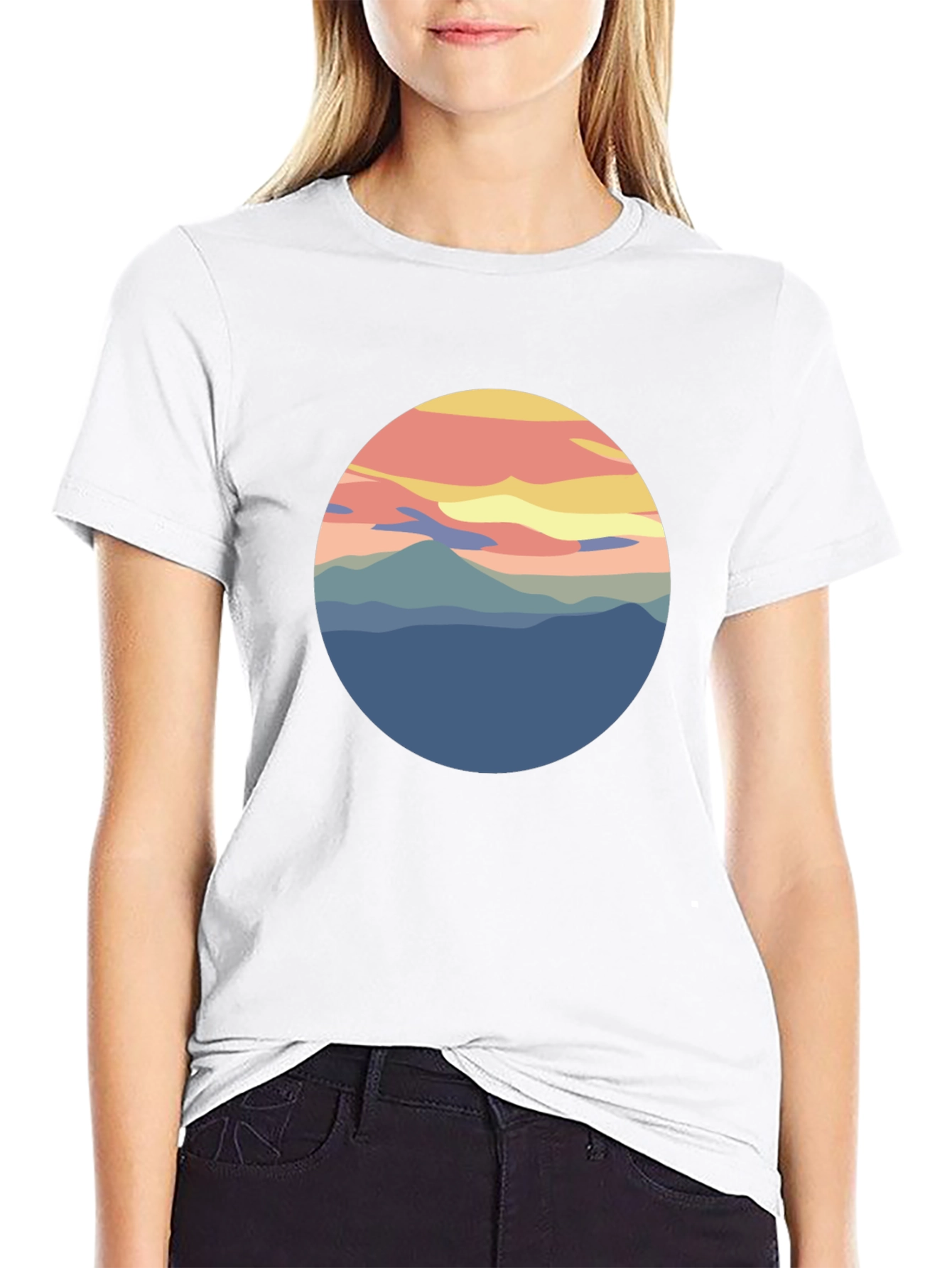 Nature Scenery Graphic Tee - Soft Cotton T-Shirt