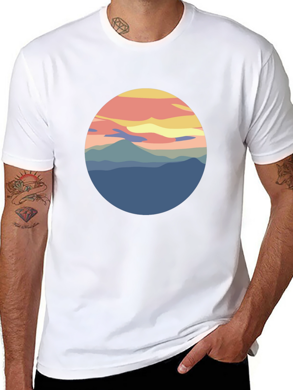 Nature Scenery Graphic Tee - Soft Cotton T-Shirt