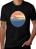Nature Scenery Graphic Tee - Soft Cotton T-Shirt