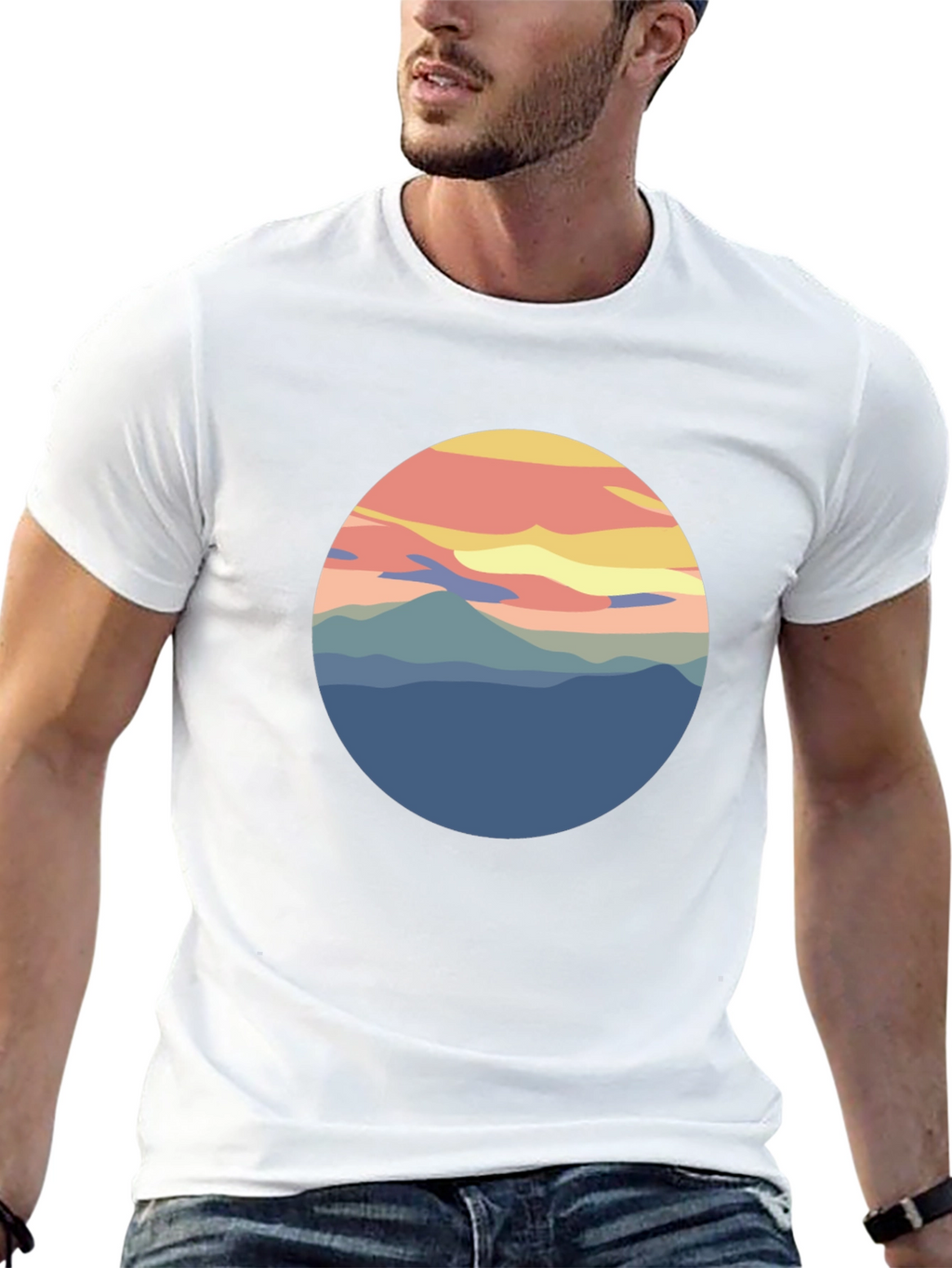 Nature Scenery Graphic Tee - Soft Cotton T-Shirt