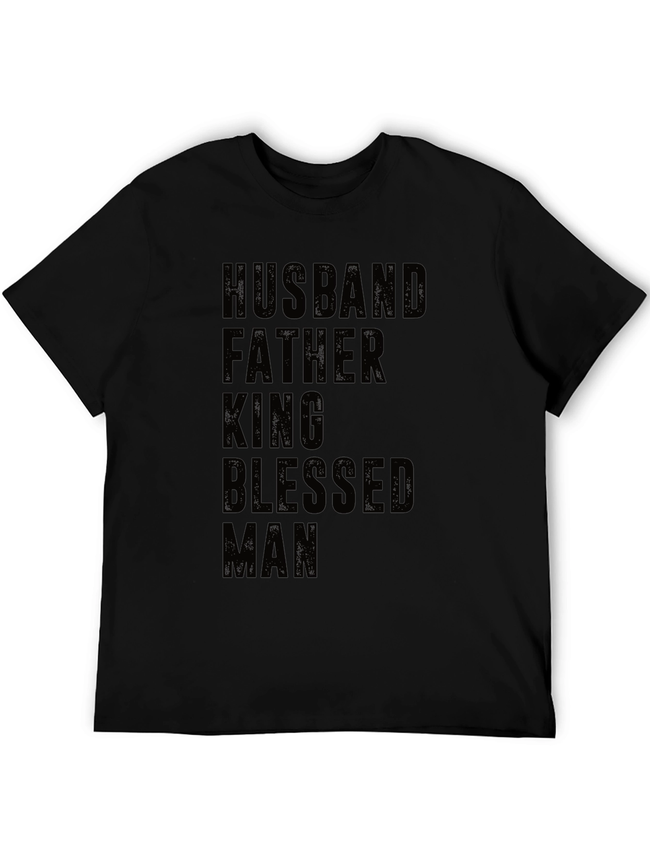 Husband Father King Blessed Man T-Shirt
