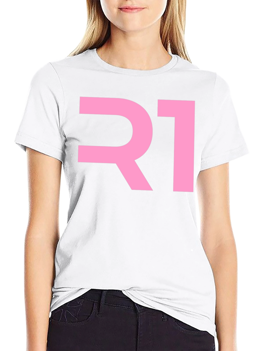 Pink R1 Graphic Tee - Mens Black T-Shirt