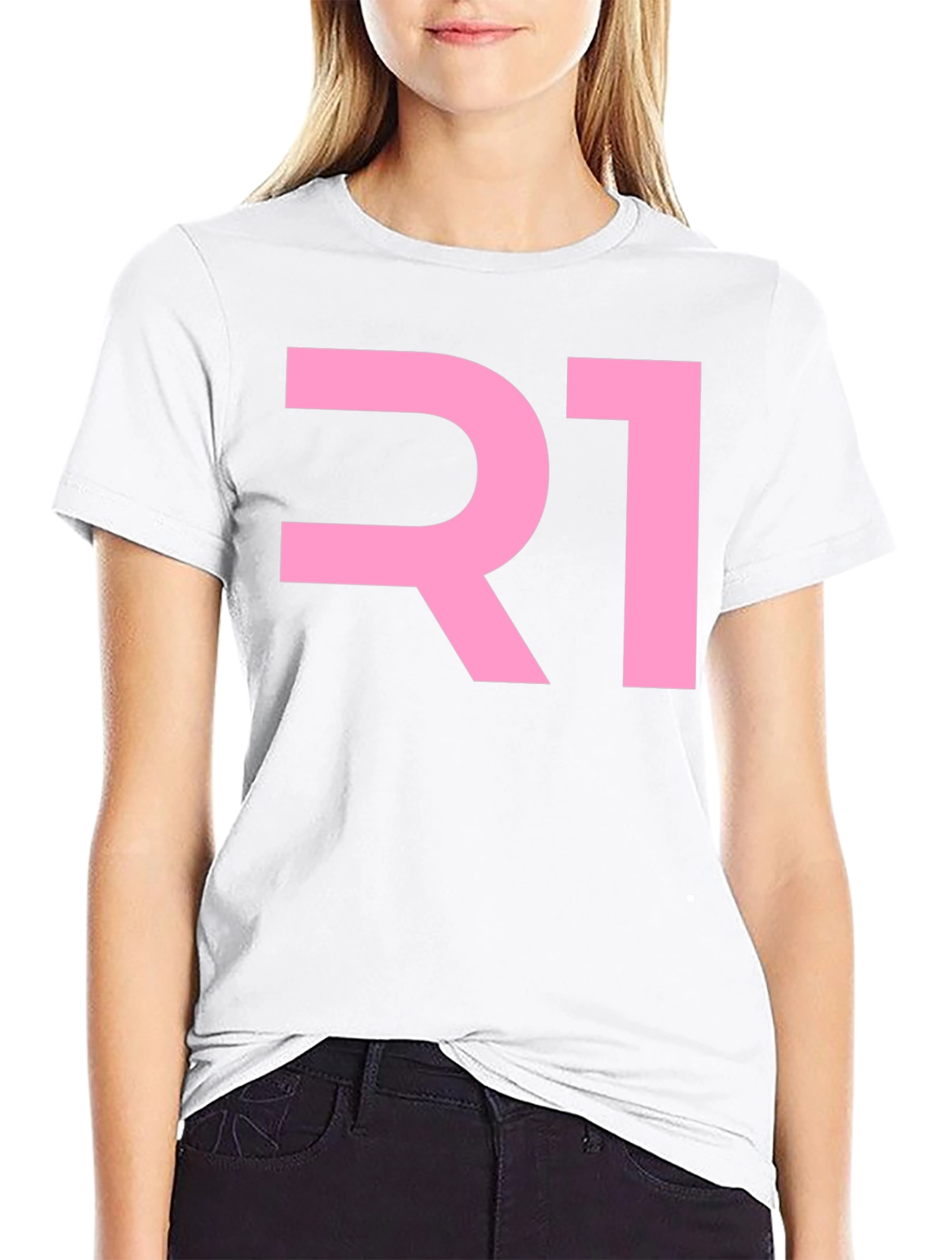 Pink R1 Graphic Tee - Mens Black T-Shirt