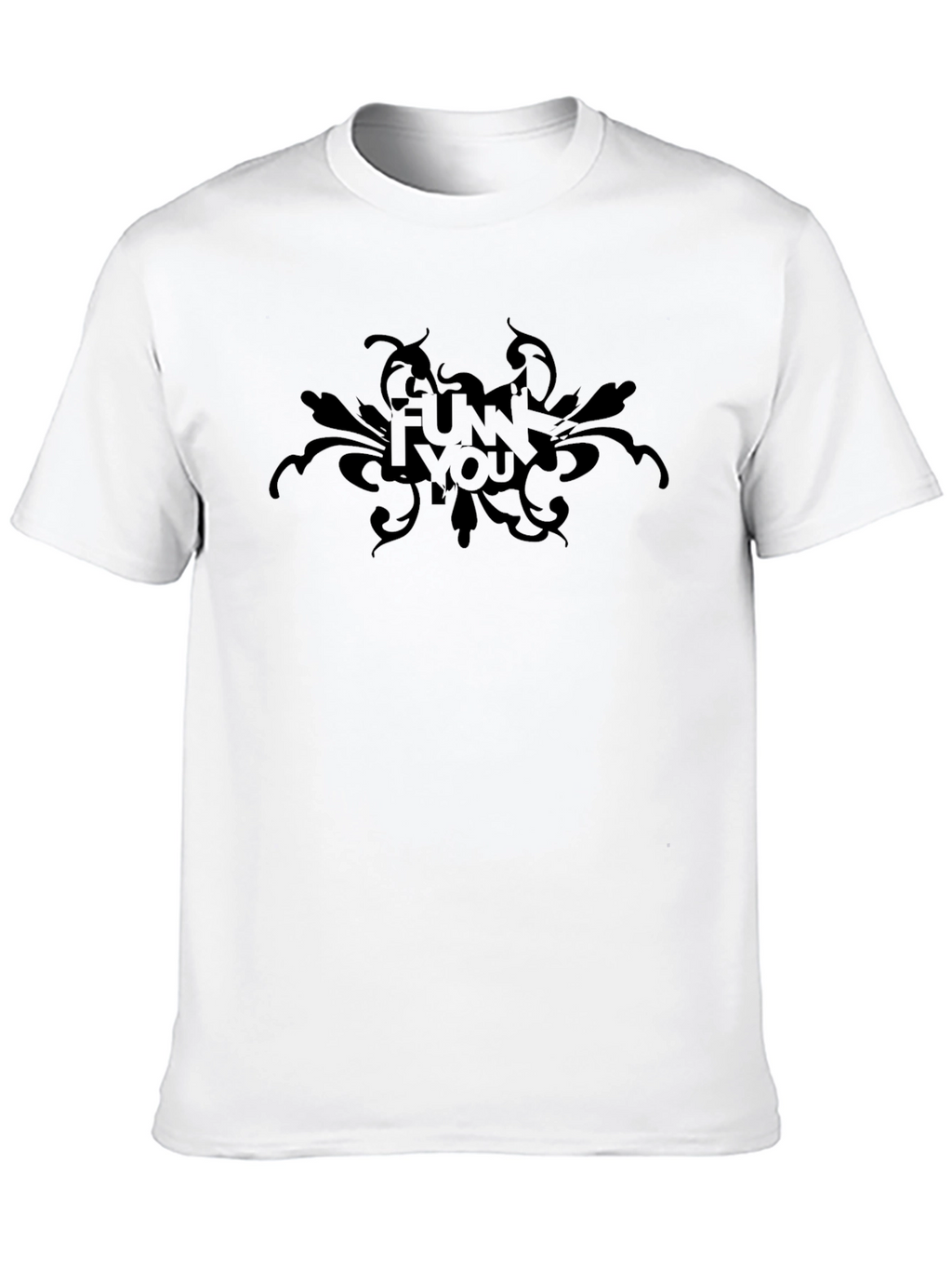 Black Graphic Tee - FUN I YOU