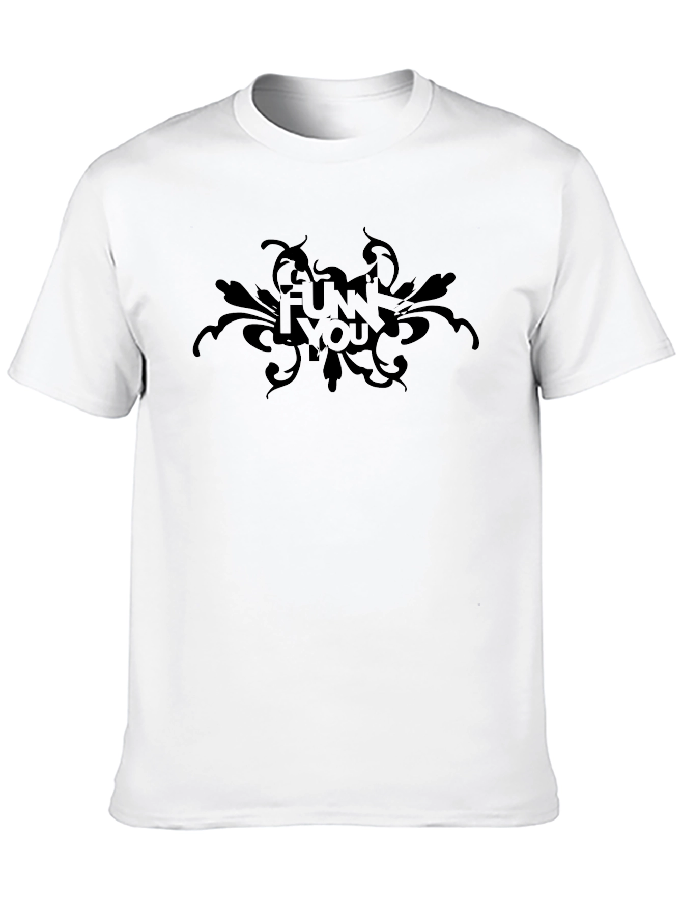 Black Graphic Tee - FUN I YOU